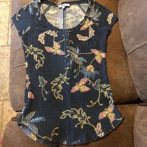 2/$12 William Rast floral top